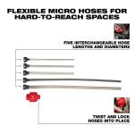 MilwaukeeAIR-TIP 1-1/4 in. - 2-1/2 in. Long Reach Flexible Hose Set Wet/Dry Shop Vacuum Attachment (5-Piece) (49-90-2037)