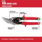 Milwaukee Left and Right Offset Aviation Snips (2-Pack) (48-22-4523)