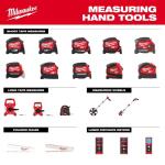 Milwaukee25 ft. Compact SAE Tape Measure with Fractional Scale and 9 ft. Standout