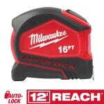 Milwaukee Compact Auto Lock 16 ft. SAE Tape Measure with Fractional Scale and 9 ft. Standout (48-22-6816)