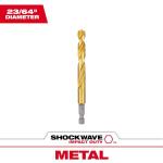 MilwaukeeSHOCKWAVE Titanium Twist Drill Bit 23/64 in.