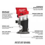 Milwaukee(Tool-Only) M18 FUEL Brushless Cordless Compact Router 18V Lithium-Ion (2723-20)