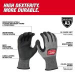 Milwaukee Medium High Dexterity Cut 3 Resistant Nitrile Dipped Outdoor and Work Gloves (48-73-7131)