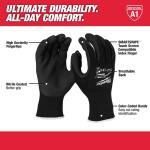 MilwaukeeLarge Black Nitrile Level 1 Cut Resistant Dipped Work Gloves (3-Pack) (48-73-8907)