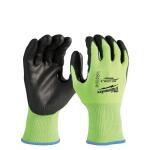 MilwaukeeLarge High Visibility Level 2 Cut Resistant Polyurethane Dipped Work Gloves (48-73-8922)