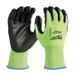 MilwaukeeLarge High Visibility Level 2 Cut Resistant Polyurethane Dipped Work Gloves (48-73-8922)