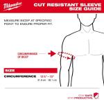 Milwaukee16 in. Red 4-Way Stretch Cut 3 Resistant Protective Arm Sleeves (48-73-9030)