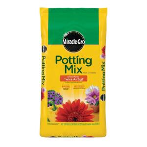 Miracle-Gro Potting Mix 50 qt. for Container Plants, Flowers, Vegetables, Shrubs, Feeds Up to 6 Months (72790430)