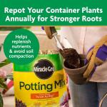 Miracle-Gro Potting Mix 50 qt. for Container Plants, Flowers, Vegetables, Shrubs, Feeds Up to 6 Months (72790430)