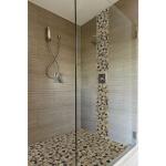 MSIMix River Rock 12 in. x 12 in. Textured Marble Floor and Wall Mosaic Tile (1 sq. ft. / each) (PEB-MIXRVR)