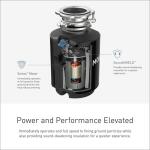 MOEN 1/2 HP Continuous Feed Garbage Disposal with Power Cord and Universal Mount - Prep Series (GXP50C)