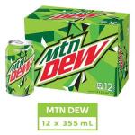 Mountain Dew 355mL/12 fl. oz.,Cans 12pk,