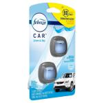 Febreze 0.06 oz. Linen and Sky Scent Car Vent Clip Air Freshener (2-Pack) (003077201052)