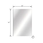 Glacier Bay 24 in. W x 36 in. H Rectangular Classic Frameless Wall Bathroom Vanity Mirror (GB 24X36-B)