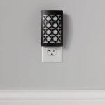 Touch to Dim Dimmable Soft White Plug-In LED Black Night Light (10728)