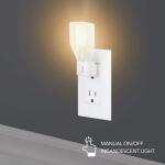 3.28 in. Plug-In Traditional Manual On/Off Switch Incandescent Warm White Night Light 1-Pack (89862)