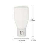 3.28 in. Plug-In Traditional Manual On/Off Switch Incandescent Warm White Night Light 1-Pack (89862)