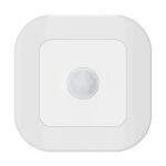 2 in. Plug-In Indoor Square LED Motion Sensor Automatic Dusk to Dawn Fade on and off Warm White Night Light (NL/DDMM/HD)