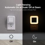 Square Soft White LED White Night Light with Automatic Dusk to Dawn and 2 Light Levels (SM-XS01a010E11)