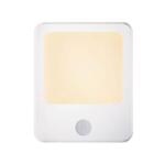 Slim Motion Sensor Dimmable Square Soft White Plug-In LED White Night Light Bulb (3-Pack) (TPZLU05040NLSQ)