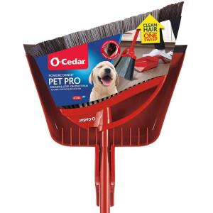 O-Cedar Pet Pro PowerCorner Broom with Step-On Dust Pan(168020)