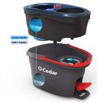 O-Cedar Easy Wring Microfiber Spin Mop and Bucket System Deep Clean & Rinse Clean (174221)