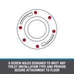 Oatey Fast Set 3 in. Outside Fit or 4 in. Inside Fit PVC Hub Toilet Flange with Test Cap and Stainless Steel Ring (435922)