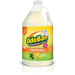 OdoBan 1 Gal. Multi-Purpose Cleaner Concentrate – Citrus Disinfectant, Odor Eliminator, Fabric Freshener, and Mold Control (911661-G)