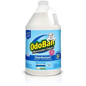 OdoBan 1 Gal. Multi-Purpose Cleaner Concentrate – Fresh Linen Disinfectant, Odor Eliminator, Fabric Freshener, and Mold Control (911701-G)