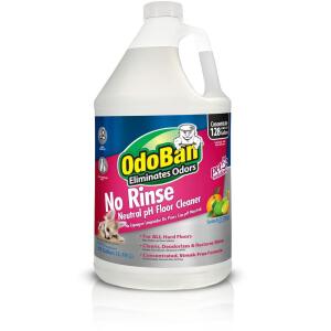 OdoBan 1 Gal. Concentrated No Rinse Floor Cleaner, Neutral pH, Streak-Free for Hardwood and Laminate Floors (9361B61-G)