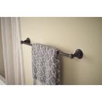 Delta Porter 3 -Piece Bath Hardware Set with Towel Bar/Rack, Toilet Paper Holder, Hand Towel Holder in Oil Rubbed Bronze