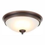 Hampton Bay Clifton 11 in. Selectable LED Flush MountOil Rubbed Bronze Finish (HUI8011L-5/ORB)