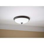 Hampton Bay Clifton 13 in. Selectable LED Flush MountOil Rubbed Bronze Finish (HUI8011LL-6/ORB)