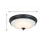 Hampton Bay Clifton 13 in. Selectable LED Flush MountOil Rubbed Bronze Finish (HUI8011LL-6/ORB)