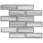 MSIOmbre Grigia 12 in. x 12 in. Glossy Glass Mosaic Tile (1 sq. ft. / each) (GLSST-OMBGRI8MM)