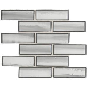 MSI Ombre Grigia 12 in. x 12 in. Glossy Glass Mosaic Tile (1 sq. ft. / each) (GLSST-OMBGRI8MM)