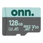 onn. MicroSDXC Flash Memory Card Class 10 U3 V30 128GB.