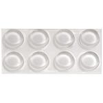 OOK1/2 in. Clear Plastic Self-Adhesive Bumpers (8-Pack) (506600)