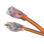 RIDGID50 ft. 10/3 Heavy Duty Indoor/Outdoor SJTW Extension Cord with Lighted End, Orange/Grey ( 68050RGD)