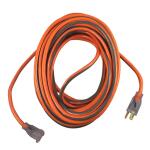 RIDGID 50 ft. 12/3 Heavy Duty Indoor/Outdoor Extension Cord with Lighted End, Orange/Grey (74050RGD)