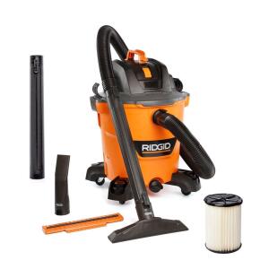 RIDGID12 Gallon 5.0 Peak HP NXT Shop Vac Wet Dry Vacuum with General Debris Filter, Locking Hose and Accessory Attachments (HD1200)