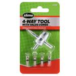 Slime4-Way Valve Tool with Valve Cores(20088)