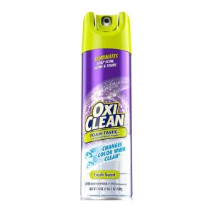 OxiClean 19 oz. Foam-Tastic Foaming Bathroom Cleaner, Fresh Scent Spray Can (35270)