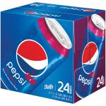 Pepsi Wild Cherry Soda Pop, 12 fl oz, 24 Pack Cans