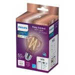 Philips 60-Watt Equivalent A19 Smart Wi-Fi Vintage Edison LED Light Bulb Tunable White 2700 (K) WiZ with Bluetooth - 1 Pack