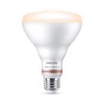 Philips 65-Watt Equivalent BR30 LED Smart Wi-Fi Tunable White Light Bulb Powered by WiZ with Bluetooth - 1 Pack