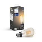 Philips Hue40-Watt Equivalent ST19 Smart LED Vintage Edison Soft White (2700K) with Bluetooth - 1 Pack