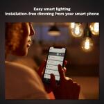 Philips Hue40-Watt Equivalent ST19 Smart LED Vintage Edison Soft White (2700K) with Bluetooth - 1 Pack