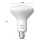 Philips Hue 85-Watt Equivalent BR30 Smart LED Color Changing Light Bulb with Bluetooth - 1 Pack