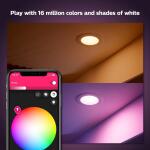 Philips Hue 85-Watt Equivalent BR30 Smart LED Color Changing Light Bulb with Bluetooth - 1 Pack